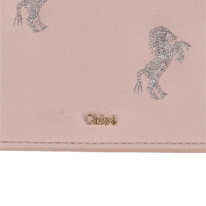 chloe クロエ/リトルホース／二つ折り長財布／ピンク//02-********/Bランク/18