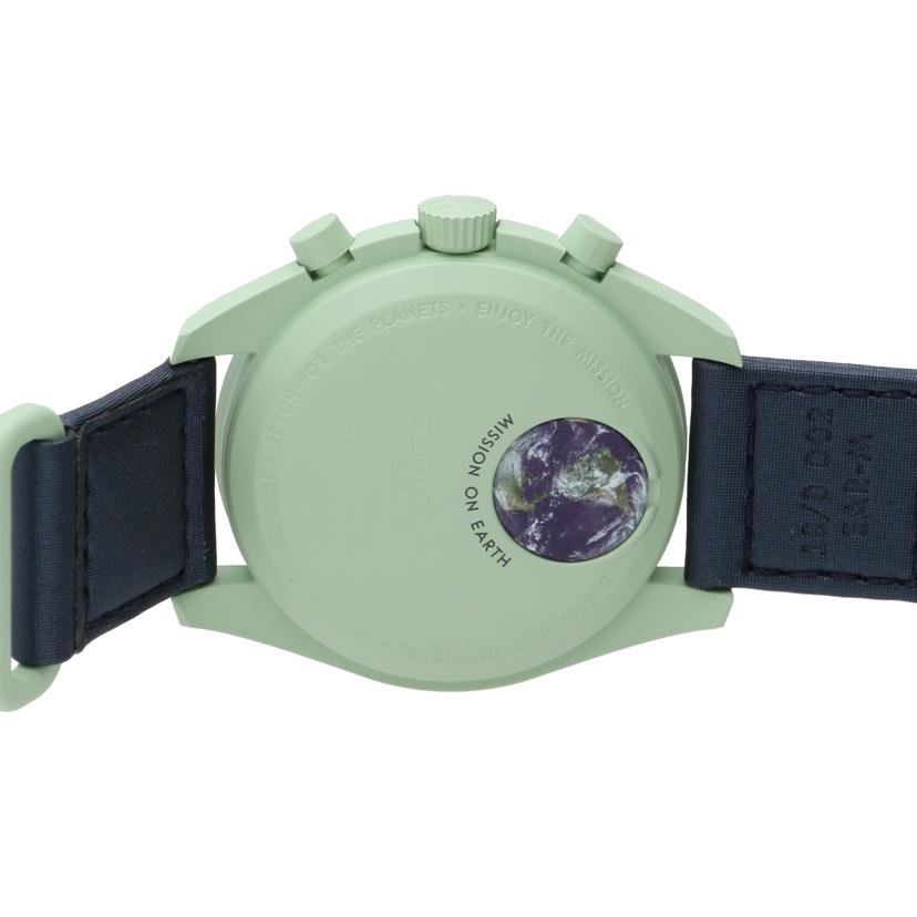OMEGA×swatch オメガ×スウォッチ/ムーンスウォッチ／MISSION　ON　EARTH／クオーツ/SO33G100//Aランク/94