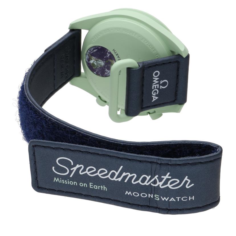 OMEGA×swatch オメガ×スウォッチ/ムーンスウォッチ／MISSION　ON　EARTH／クオーツ/SO33G100//Aランク/94