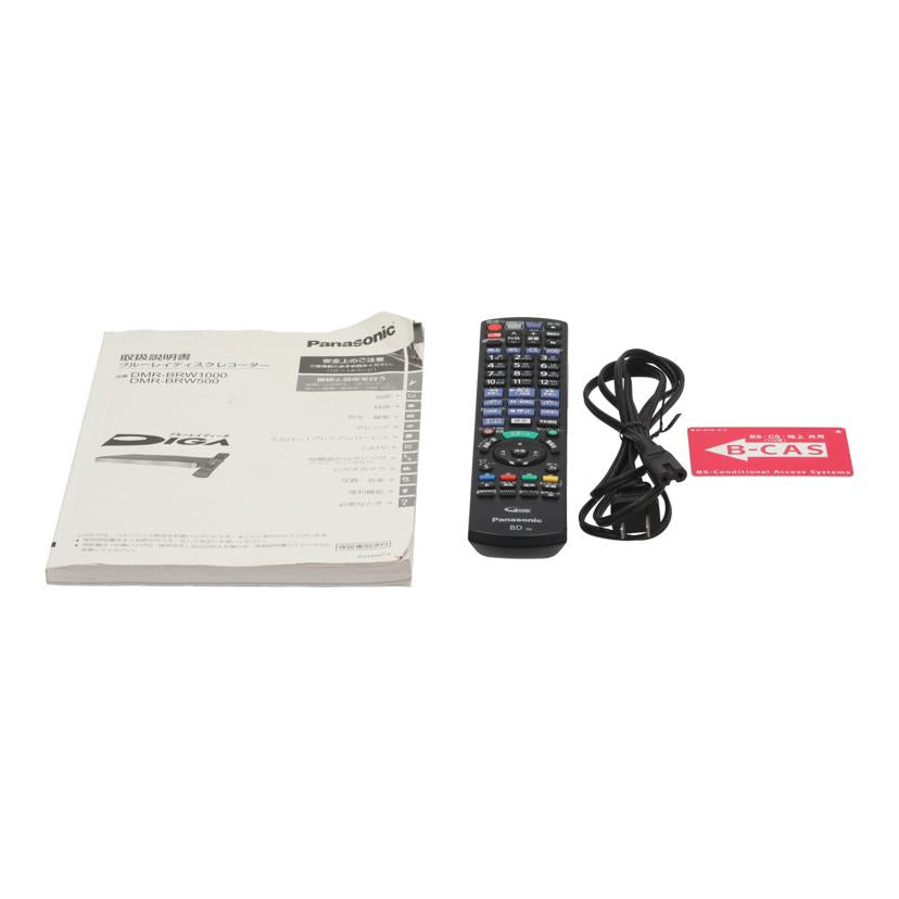 Panasonic パナソニック/BDレコーダー／ブルーレイDIGA/DMR-BRW500//VN5DA009863/Bランク/01