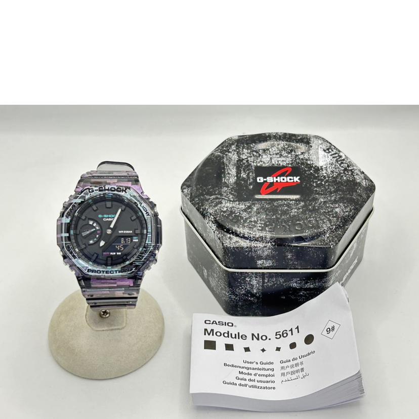 CASIO カシオ/G－SHOCK／アナデジ／スケルトンベルト／クォーツ/GA-2100NN-1ADR//ABランク/75