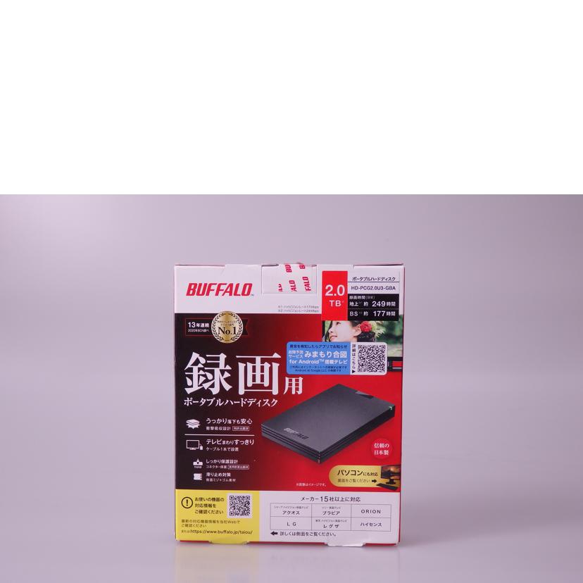 BUFFALO バッファロー/外付けHDD/HD-PCG2.0U3-GBA//SAランク/76