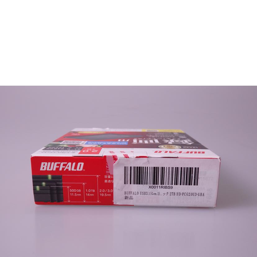 BUFFALO バッファロー/外付けHDD/HD-PCG2.0U3-GBA//SAランク/76