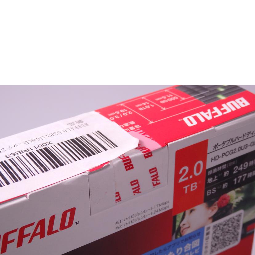 BUFFALO バッファロー/外付けHDD/HD-PCG2.0U3-GBA//SAランク/76
