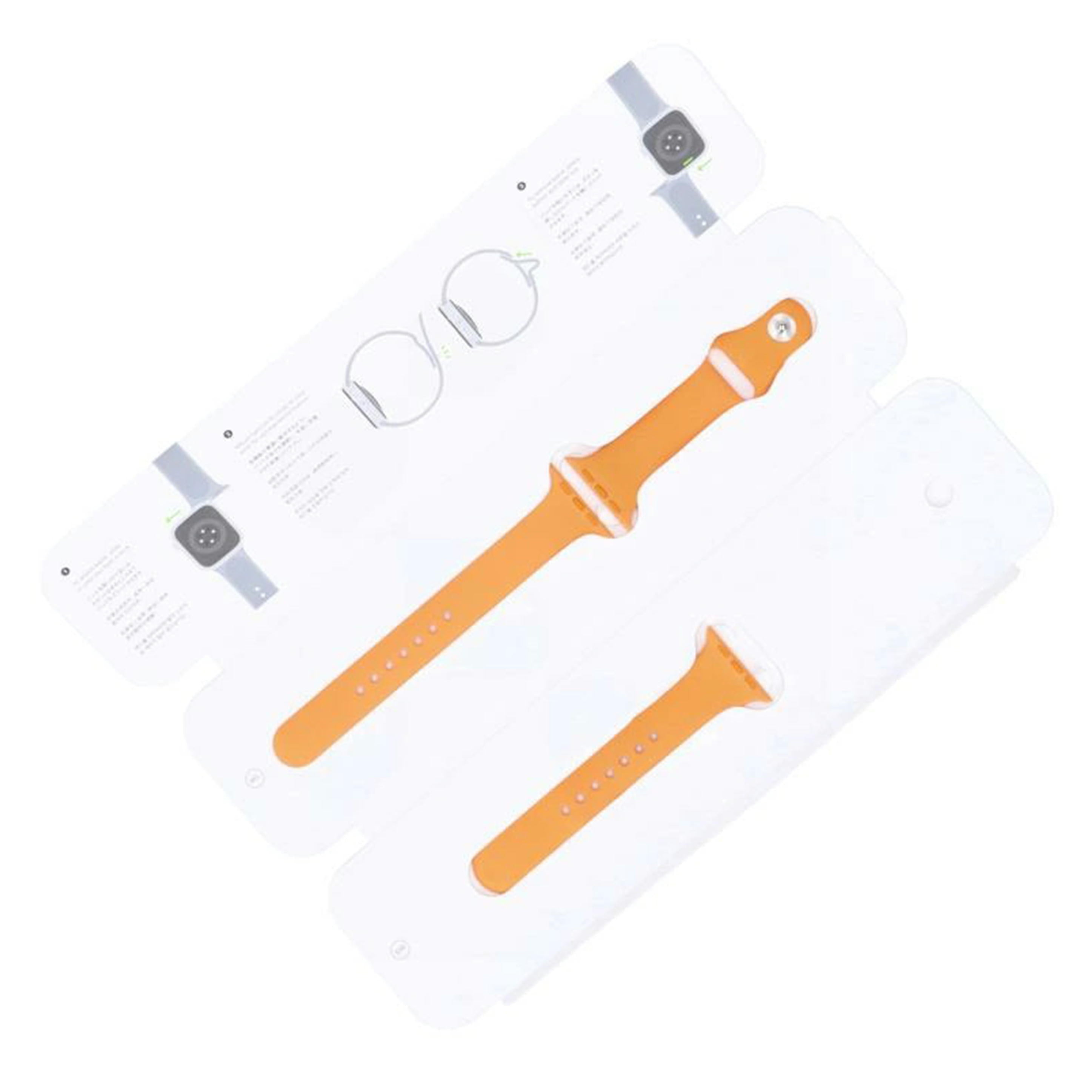 Apple/AppleWatch　45mmケース用　ブライトオレンジ　スポーツバンド/MR2R3FE/A//Aランク/85
