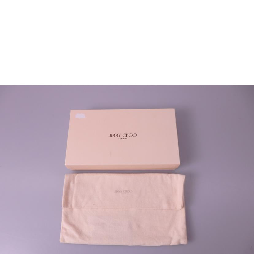 JIMMY　CHOO ジミーチュウ/スタースタッズラウンドファスナー長財布／シルバー//Bランク/76