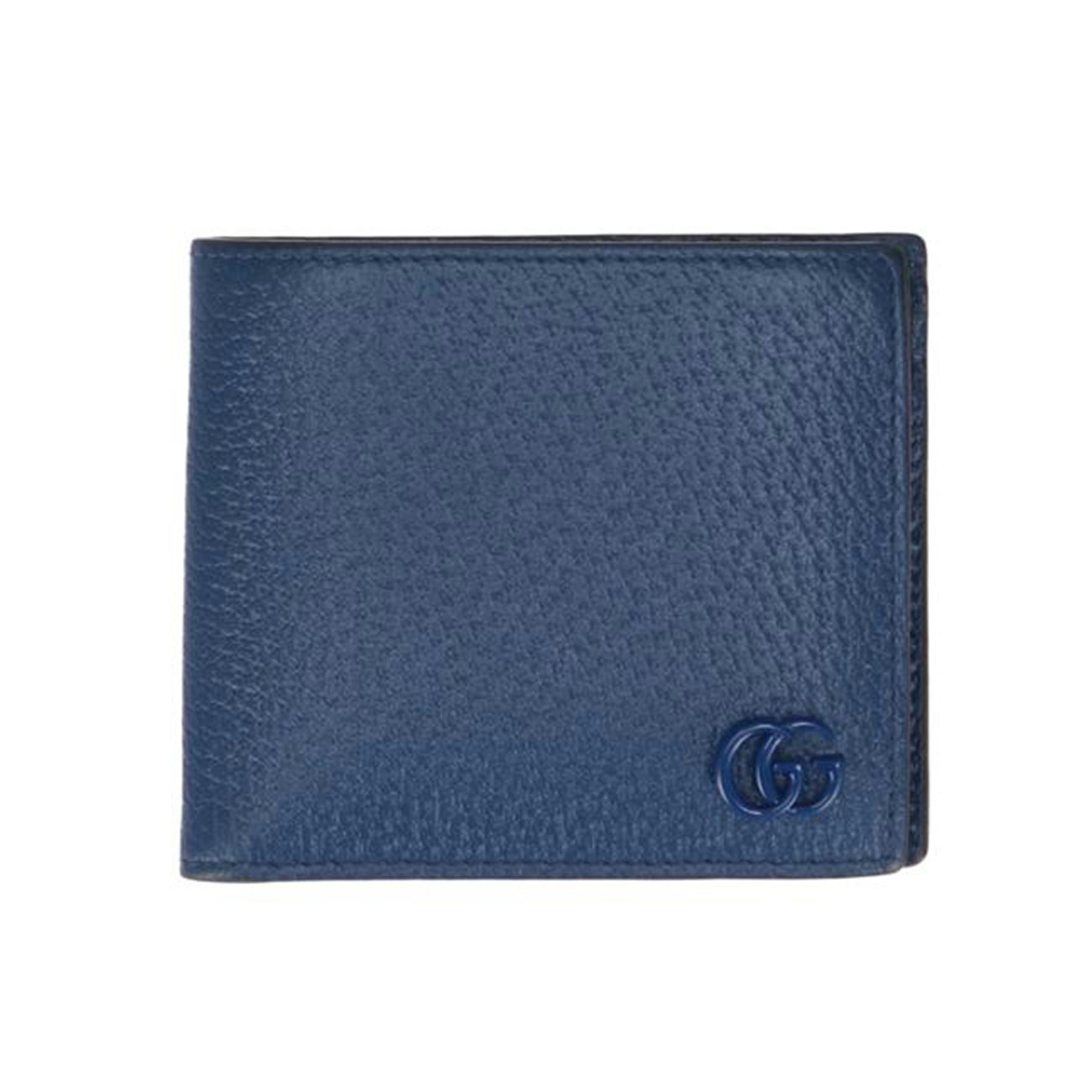 GUCCI グッチ/GGマーモントコンパクトウォレット／ブルー/428725//203***/ABランク/06