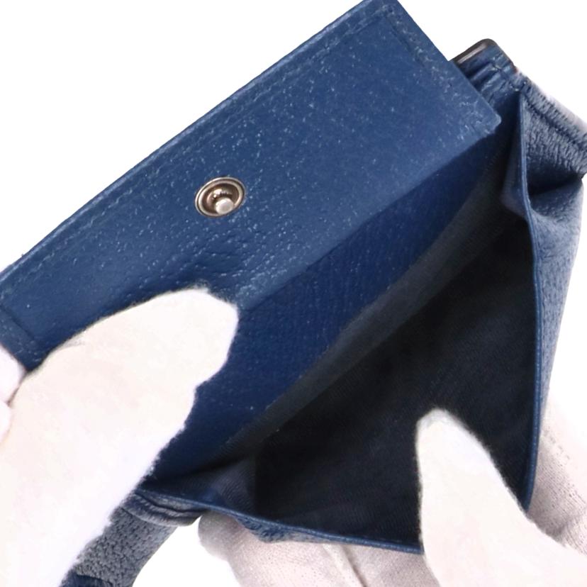 GUCCI グッチ/GGマーモントコンパクトウォレット／ブルー/428725//203***/ABランク/06