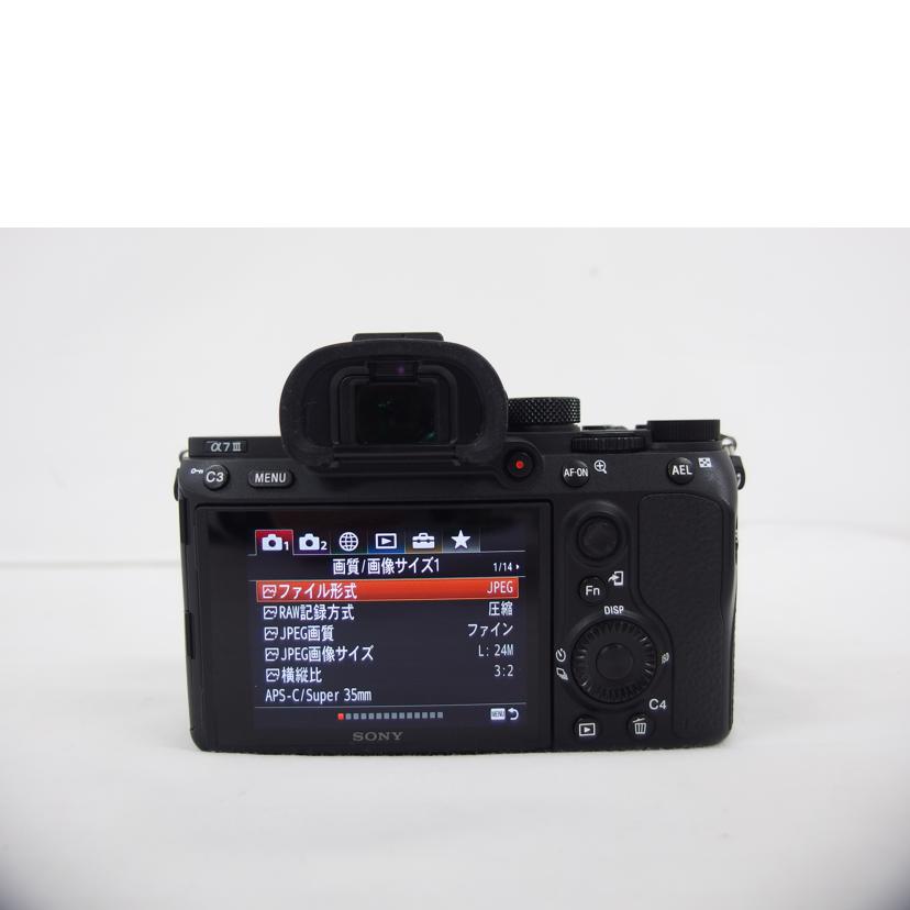 SONY ソニー/α7　III／ミラーレスデジタル一眼／ボディ/ILCE-7M3//3035010/ABランク/04