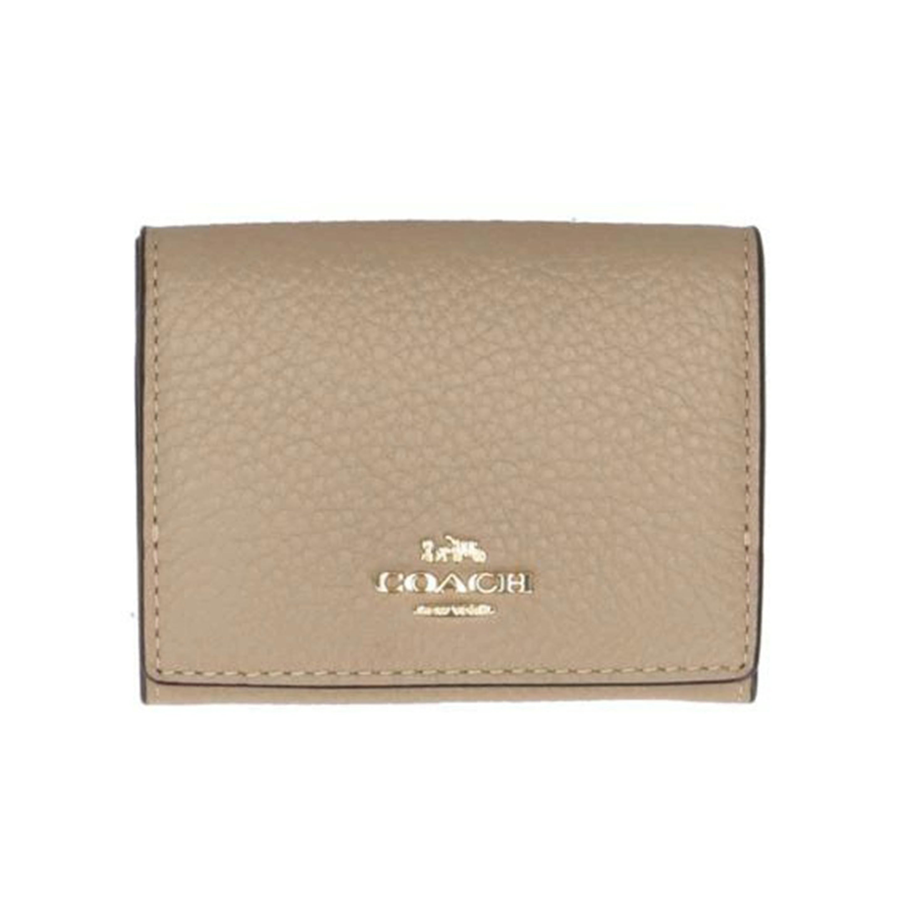 COACH/オリガミスモールトライフォールドウォレット　トープ/88666//H24**/Aランク/22