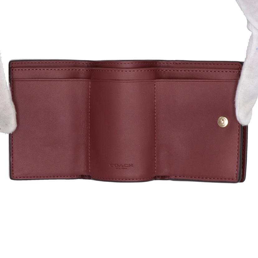 COACH/オリガミスモールトライフォールドウォレット　トープ/88666//H24**/Aランク/22