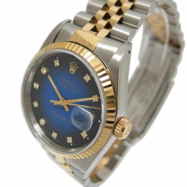 ROLEX ロレックス/デイトジャスト・10PD／ブルーグラデーション／X番/16233G//X62****/Aランク/18