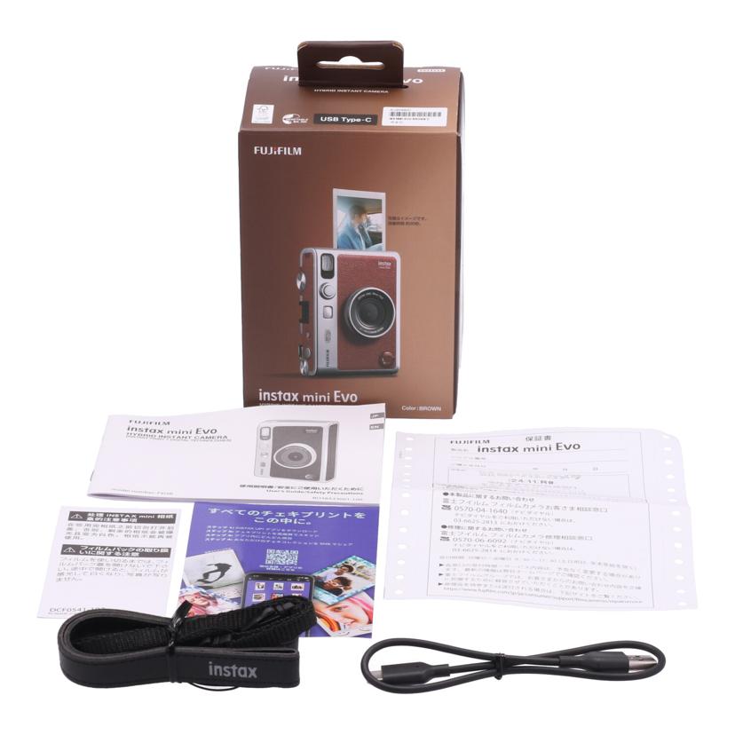 FUJIFILM 富士フイルム　/ハイブリッドインスタントカメラ／チェキ/instax mini Evo//4U204900/ABランク/21