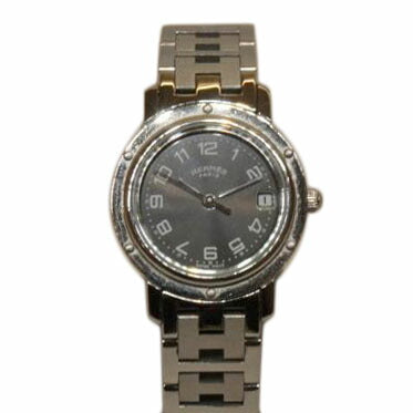 HERMES エルメス/クリッパーデイトQZSS/CL4.210//195****/ABランク/92