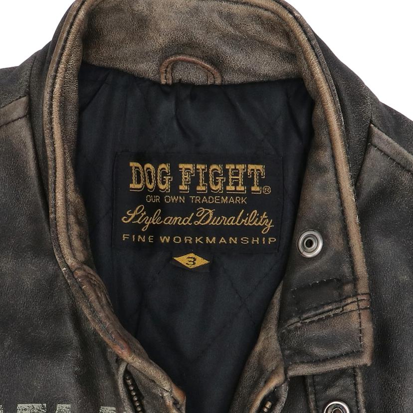 DOG　FIGHT DOG FIGHT/レザーライダースジャケット//Bランク/85