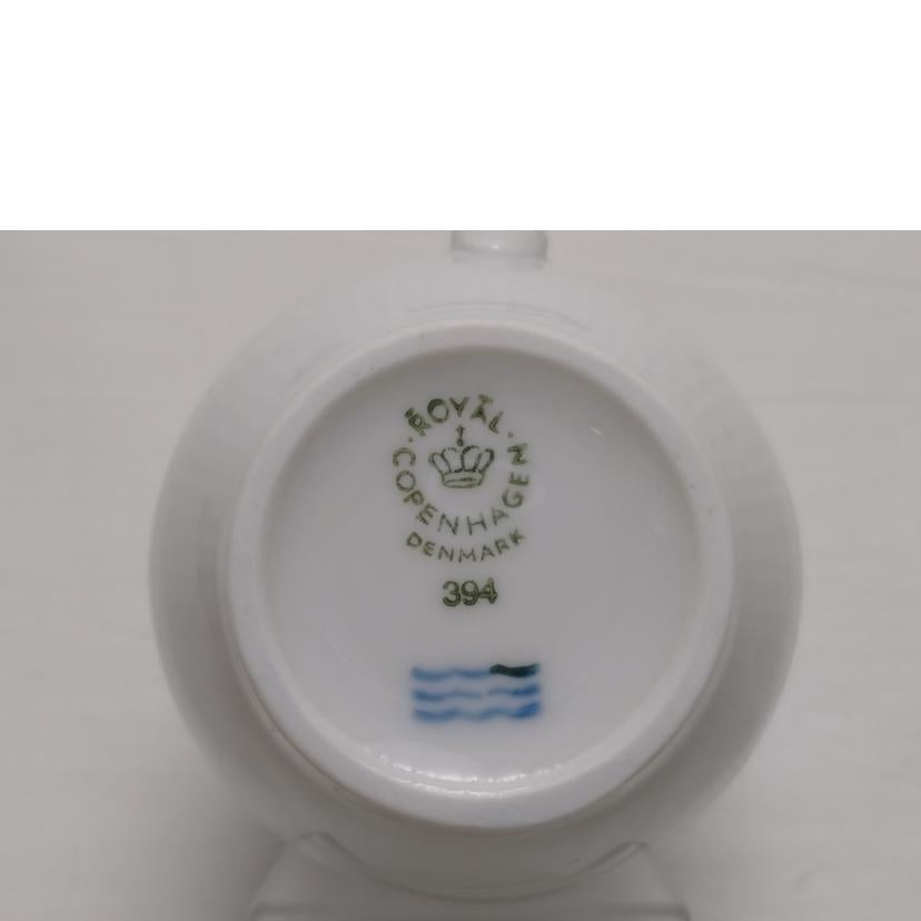 ROYAL　COPENHAGEN ロイヤルコペンハーゲン/ホワイトフルーテッド　クリーマー　シュガーポット　プレート//Aランク/52
