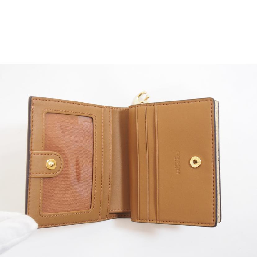 COACH コーチ/シグネチャーモノグラムCチャームスナップジップウォレット/CF552//M22**/Aランク/71