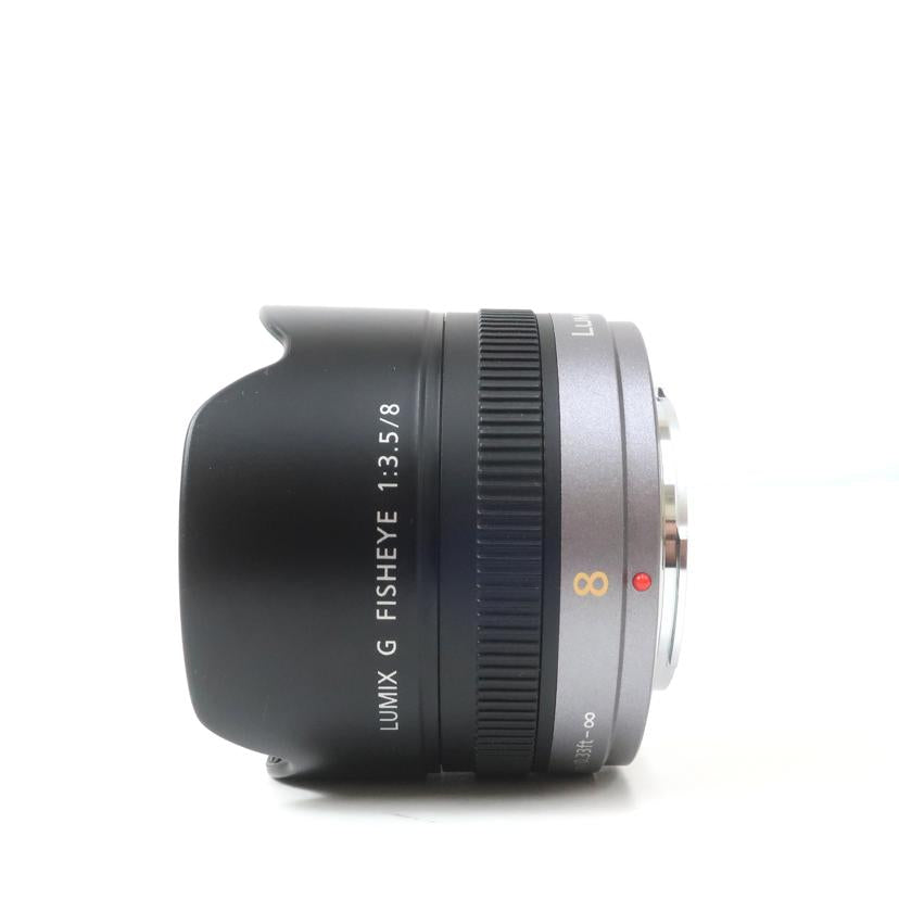 Panasonic パナソニック/ミラーレス用レンズ　LUMIX　G　FISHEYE　8mm／F3．5/H-F008//SN2GB001182/Bランク/65