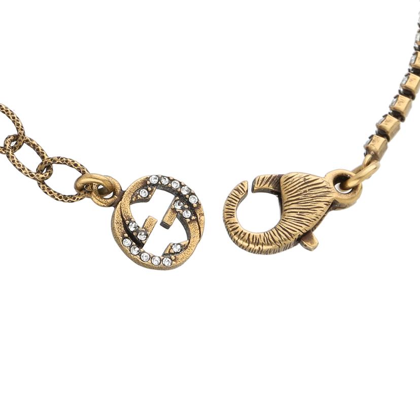 GUCCI グッチ/インターロッキングG／bee　フェイクパールブレス/ｻｲｽﾞ:15-18//1830FI/ABランク/91