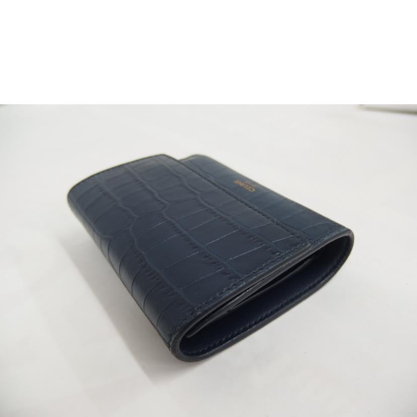 CELINE セリーヌ/スモールトリフォールド型押し財布//S.I******/ABランク/82