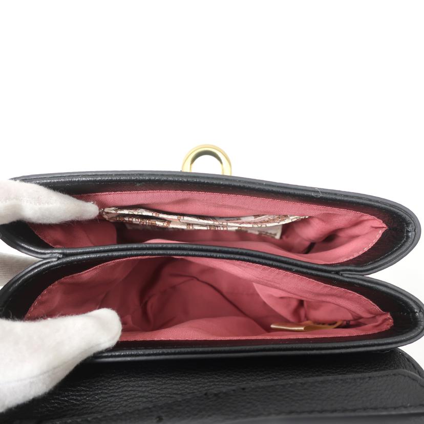 SANCIA サンシア/ミニショルダーバッグ　レザー　ブラック//Aランク/65