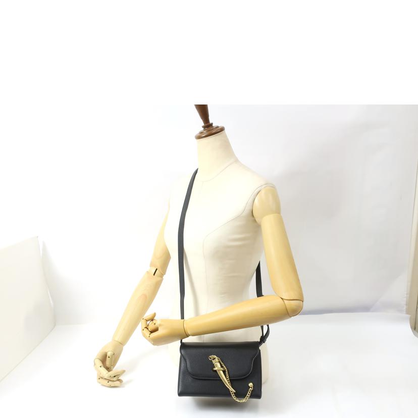 SANCIA サンシア/ミニショルダーバッグ　レザー　ブラック//Aランク/65