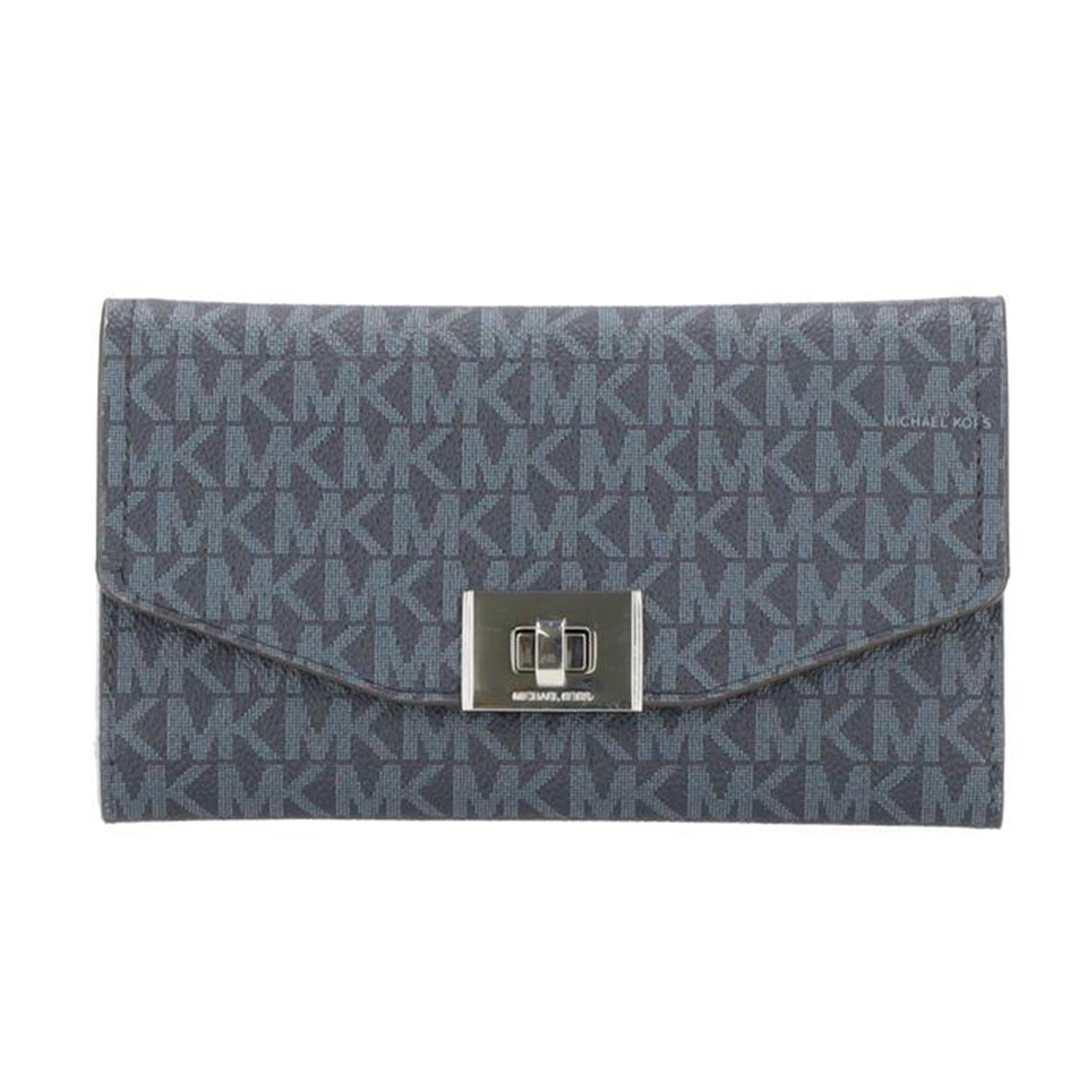 MICHAEL　KORS マイケルコース/ターンロック3つ折長財布／ブルー系/35H8ST6F3B//AV-****/Aランク/06