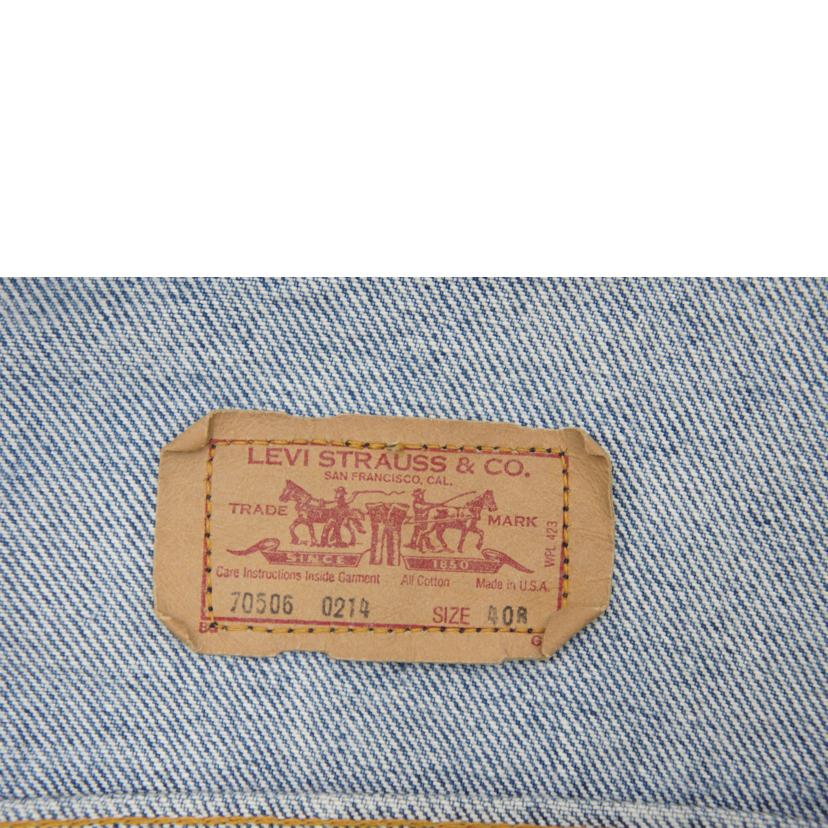 Levi＇s リーバイス/USA製　デニムジャケット/70506 0214//Bランク/05