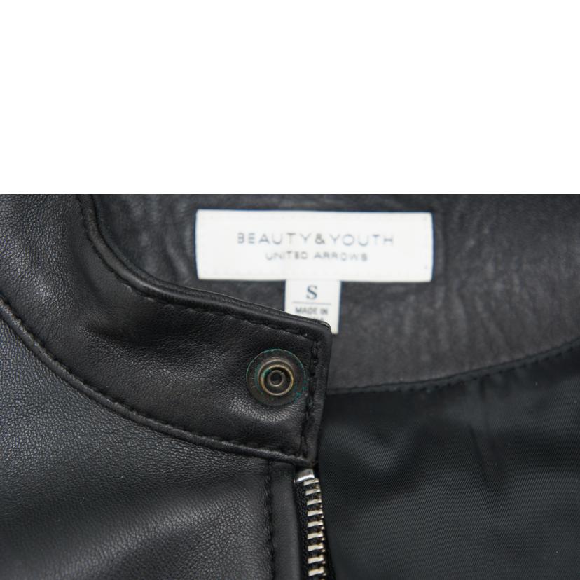 BEAUTY＆YOUTH/ラムレザー　シングルライダース/1225-199-7341//ABランク/09