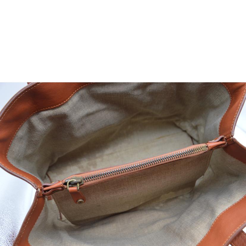 CELINE セリーヌ/ブラゾンレザートート／ブラウン//CE0****/Bランク/89