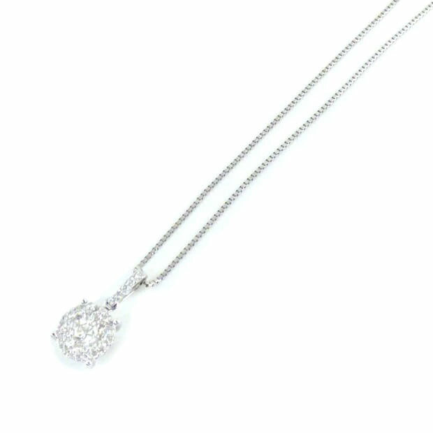 K18WGダイヤネックレス0．50//ABランク/64