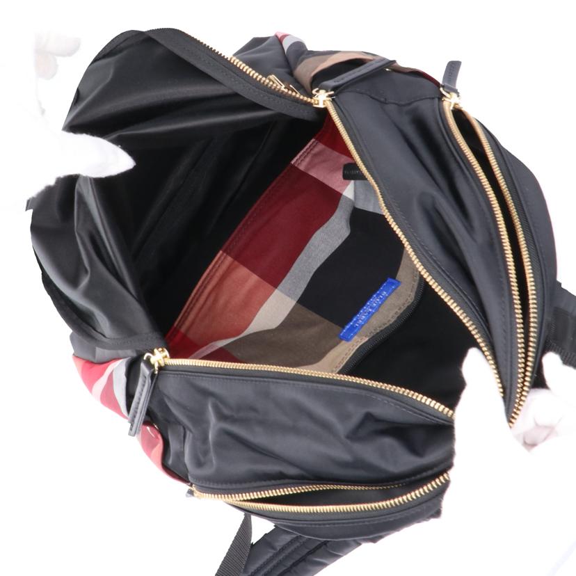 BLUE　LABEL　CRESTBRIDGE ブルーレーベル クレストブリッジ/チェクナイロンバックパック／ブラック//Aランク/18