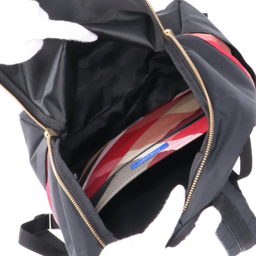 BLUE　LABEL　CRESTBRIDGE ブルーレーベル クレストブリッジ/チェク／ナイロンバックパック／ブラック//Aランク/18