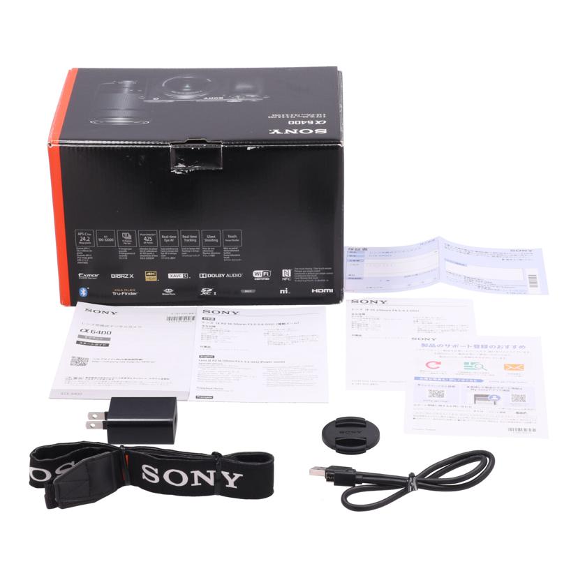SONY　 ソニー　/ミラーレス一眼　パワーズームレンズキット／α6400　/ILCE-6400 ﾚﾝｽﾞｷｯﾄ//S013063782F/Bランク/69