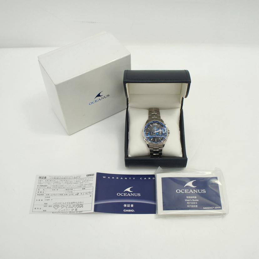 CASIO カシオ/オシアナス・マンタ／メンズ／電波ソーラー/OCW-S3400-1AJF//001*****/SAランク/94