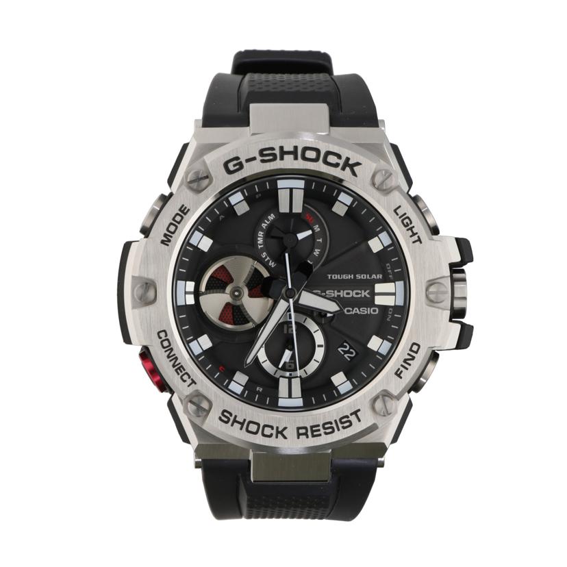 CASIO カシオ/G－SHOCK／G－STEEL／アナログ／ソーラーのみ／Bluetooth搭載/GST-B100-1AJF//003*****/Aランク/77