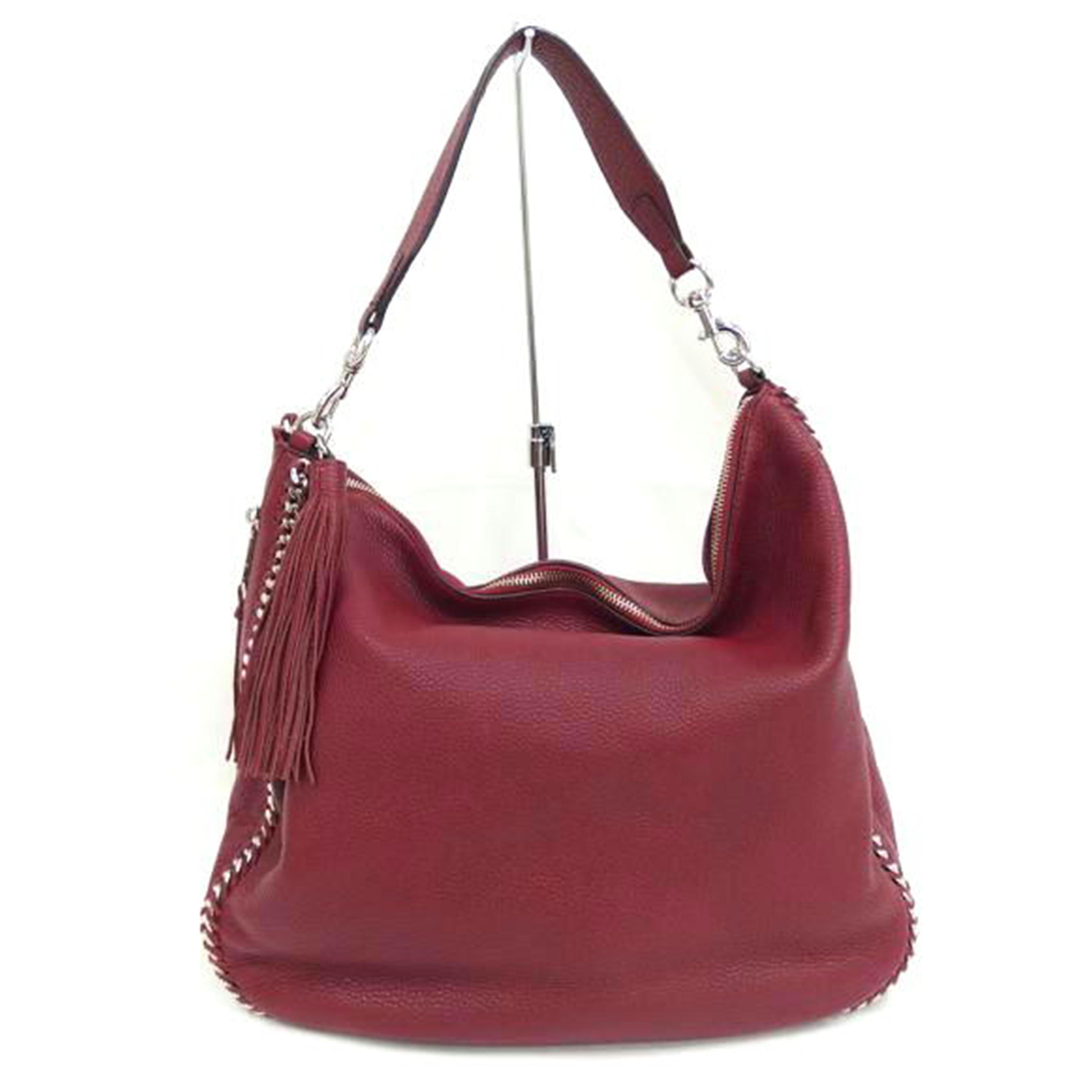 REBECCAMINKOFF レベッカミンコフ/レベッカミンコフ　フリンジ付レザーバック／レッド//Bランク/82
