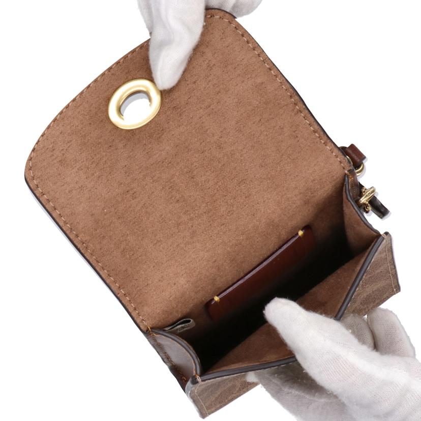 COACH コーチ/ターンロック　フォーン　クロスボディ　シグネチャー　レキシー／ブラウン/CZ110//J24**/Aランク/01