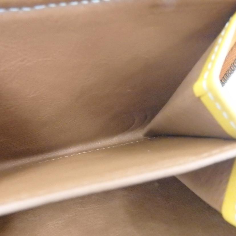 genten ゲンテン/カットワークレザー二つ折り財布//ABランク/77