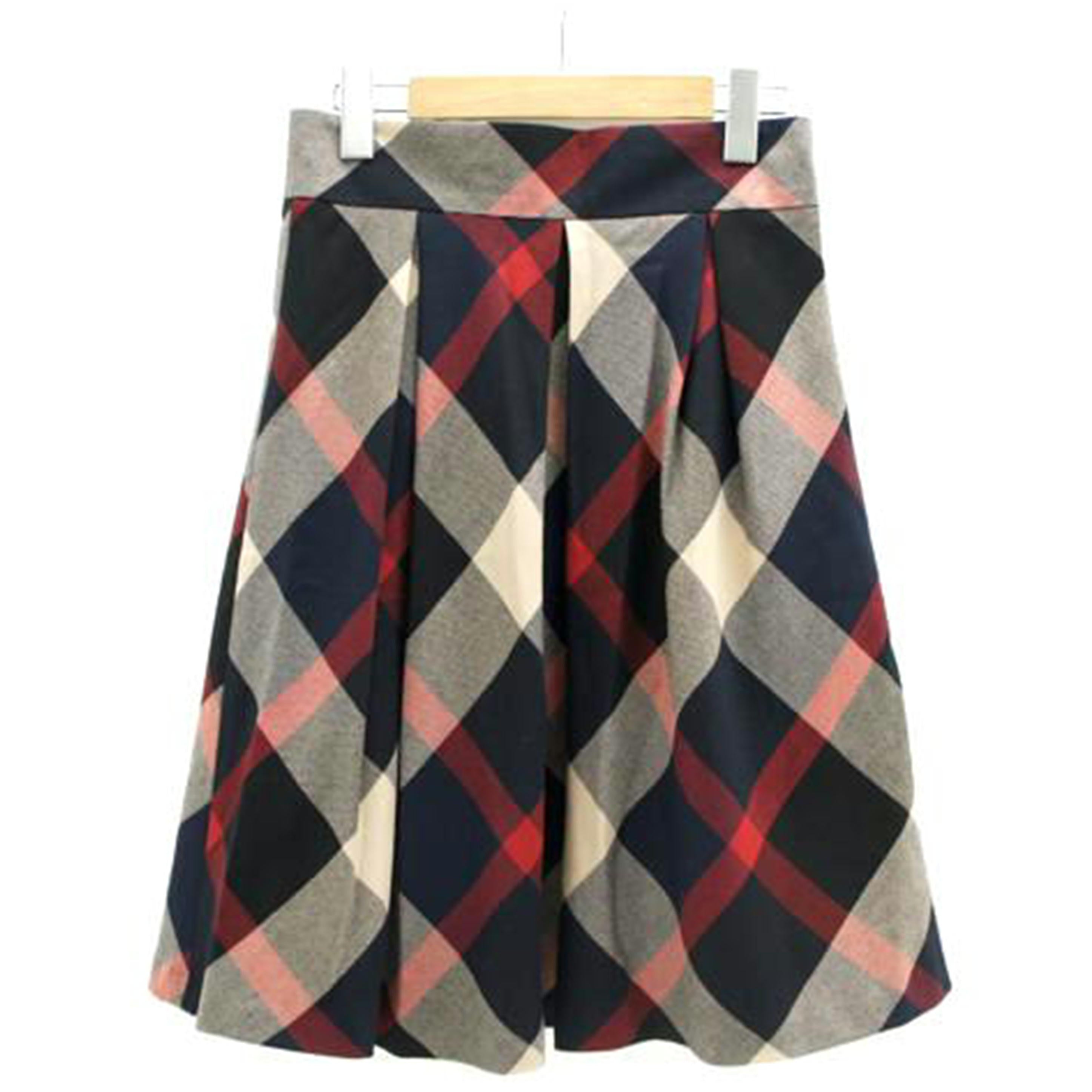 BLUE　LABEL　CRESTBRIDGE/チェック柄ひざ丈スカート/55S17-685-27//Aランク/09