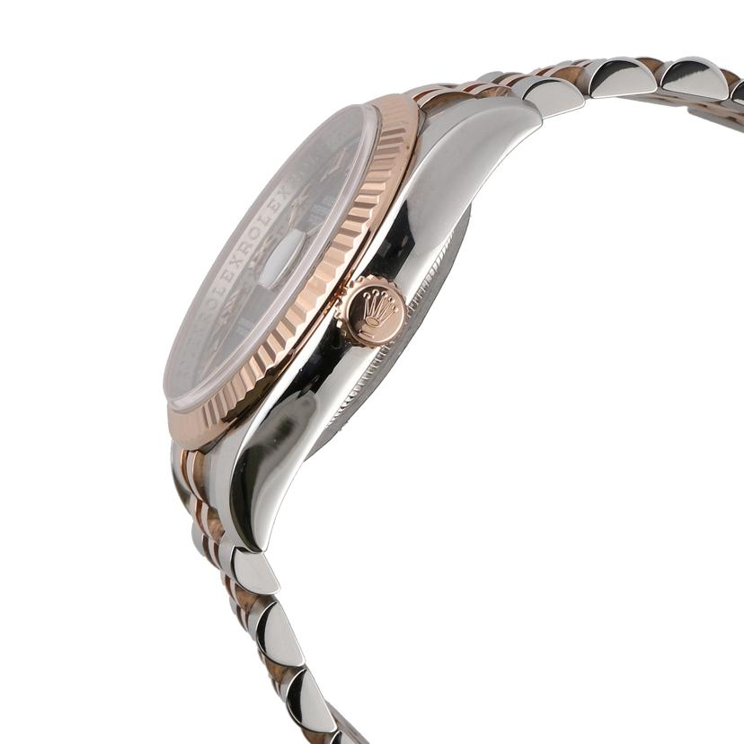ROLEX ロレックス/デイトジャスト／黒文字盤／SS×PG/116231//D28****/Aランク/75