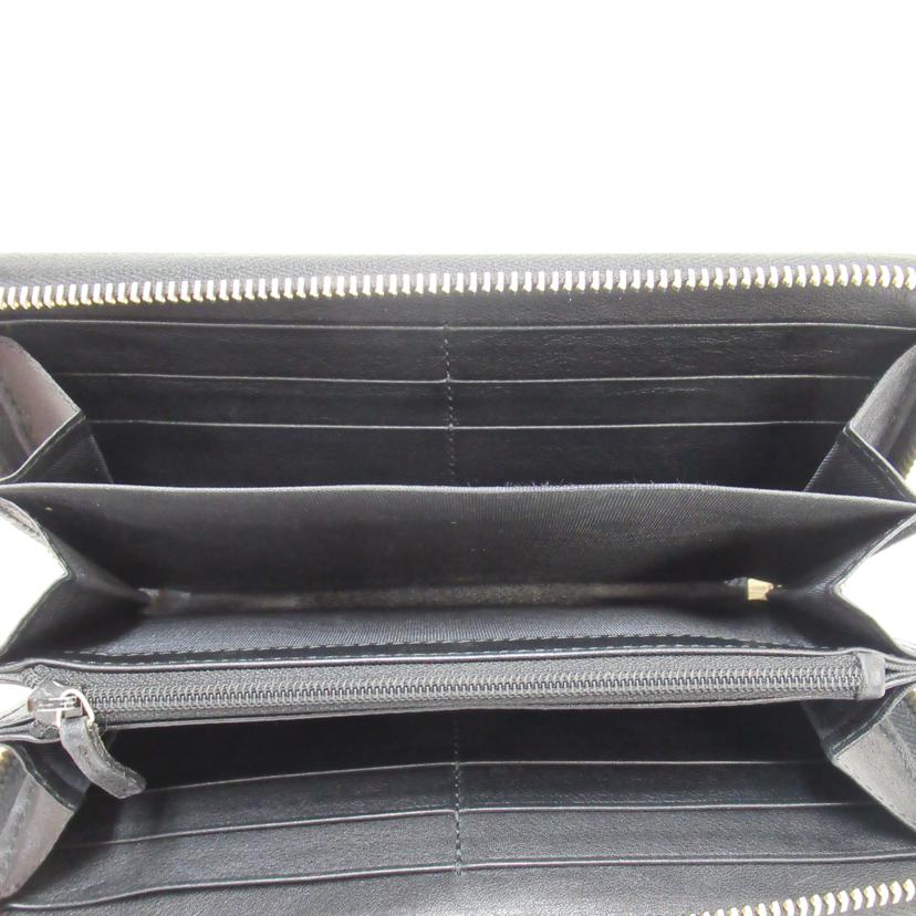 GUCCI/ラウンドファスナー長財布／マイクログッチシマ/388680//095*/Bランク/63