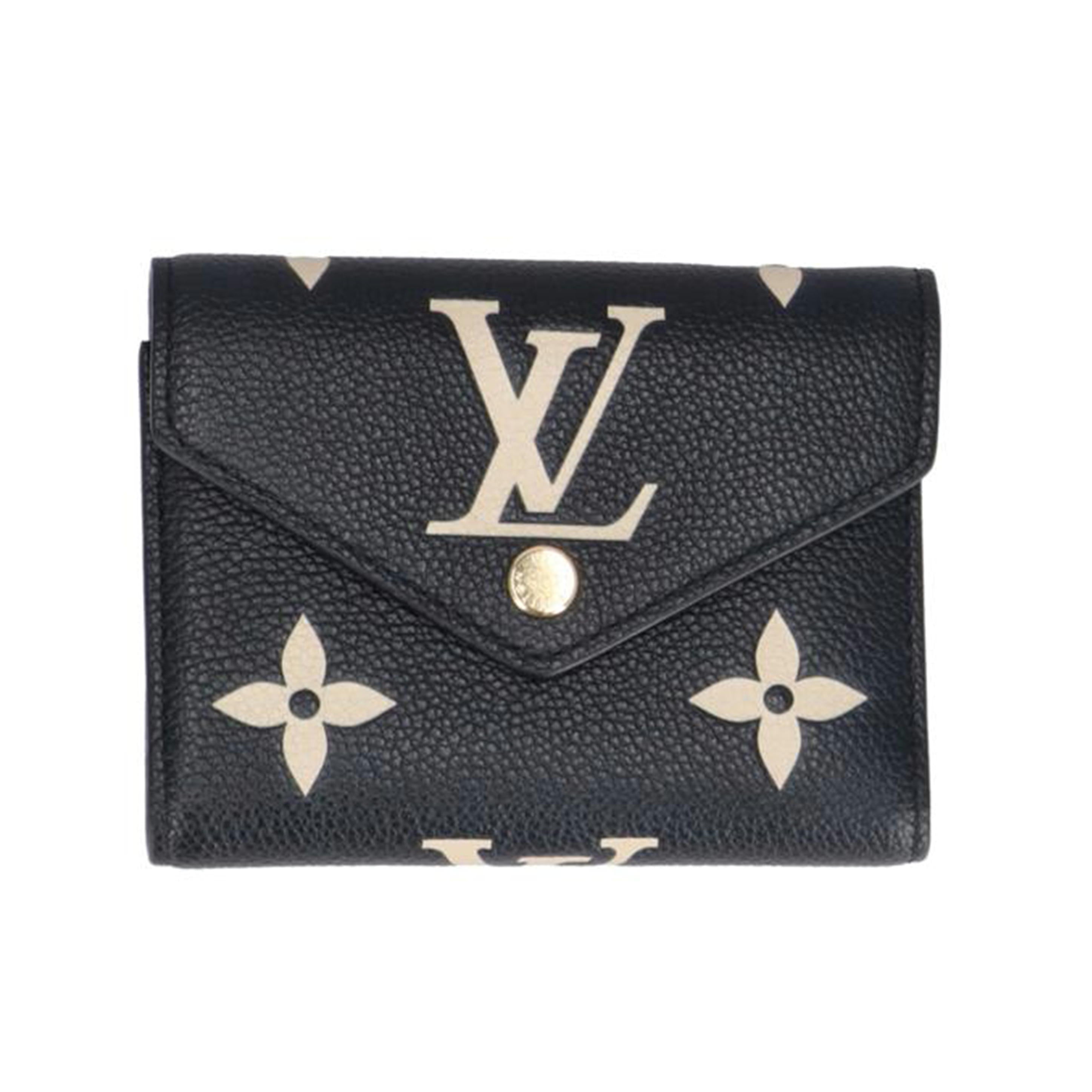 LOUIS　VUITTON ﾙｲ･ｳﾞｨﾄﾝ/ポルトフォイユ・ヴィクトリーヌ　ブラック／　モノグラム・アンプラント/M80968//RFI*/Aランク/19