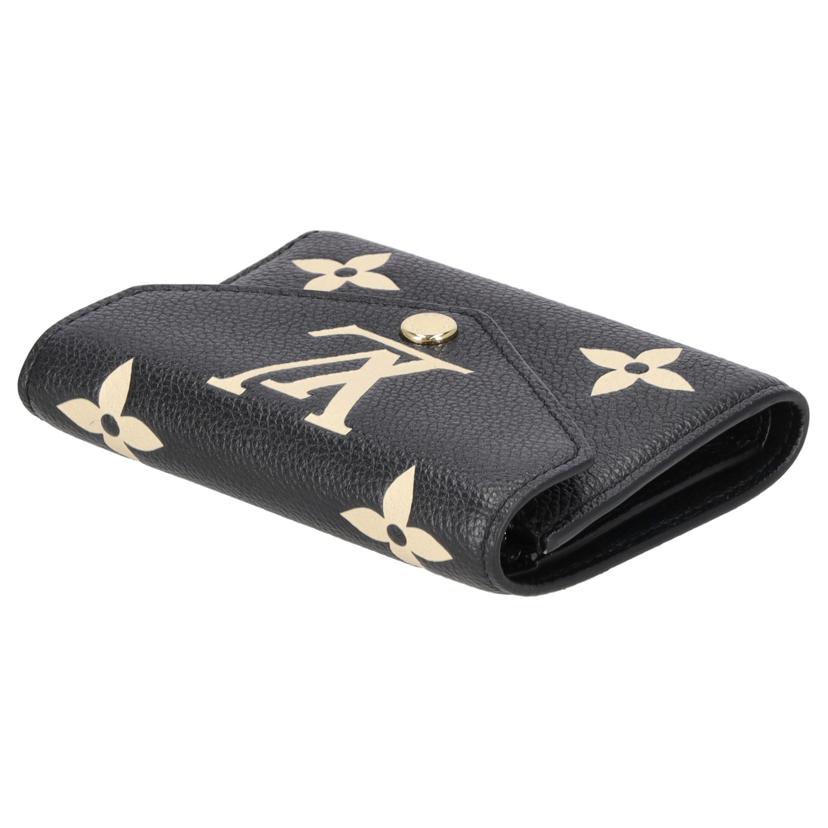 LOUIS　VUITTON ﾙｲ･ｳﾞｨﾄﾝ/ポルトフォイユ・ヴィクトリーヌ　ブラック／　モノグラム・アンプラント/M80968//RFI*/Aランク/19