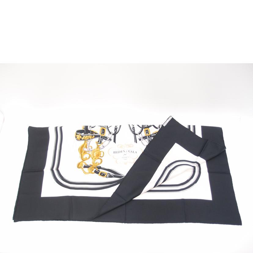HERMES エルメス/カレ90／BRIDES　de　GALA／ブラック//Aランク/69