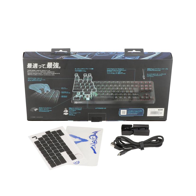 ELECOM/メカニカルゲーミングキーボード/TK-VK310TBK//2801767/Bランク/85