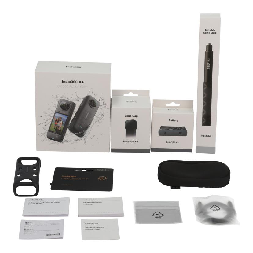 Insta360 インスタサンロクマル/8K　360　Action　Cam/Insta360 X4 BUNDLE//ibmfa2502bhejn/Aランク/75