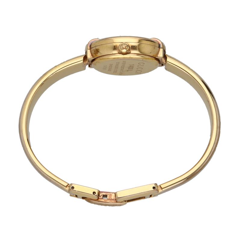 GUCCI グッチ/ブラック文字盤／バングルウォッチ／クォーツ/1400L//134*****/Bランク/18