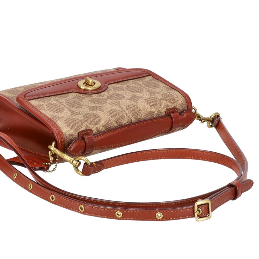 COACH コーチ/キップターンロック／クロスボディシグネチャーショルダーバッグ/C4204//B21**/Aランク/18