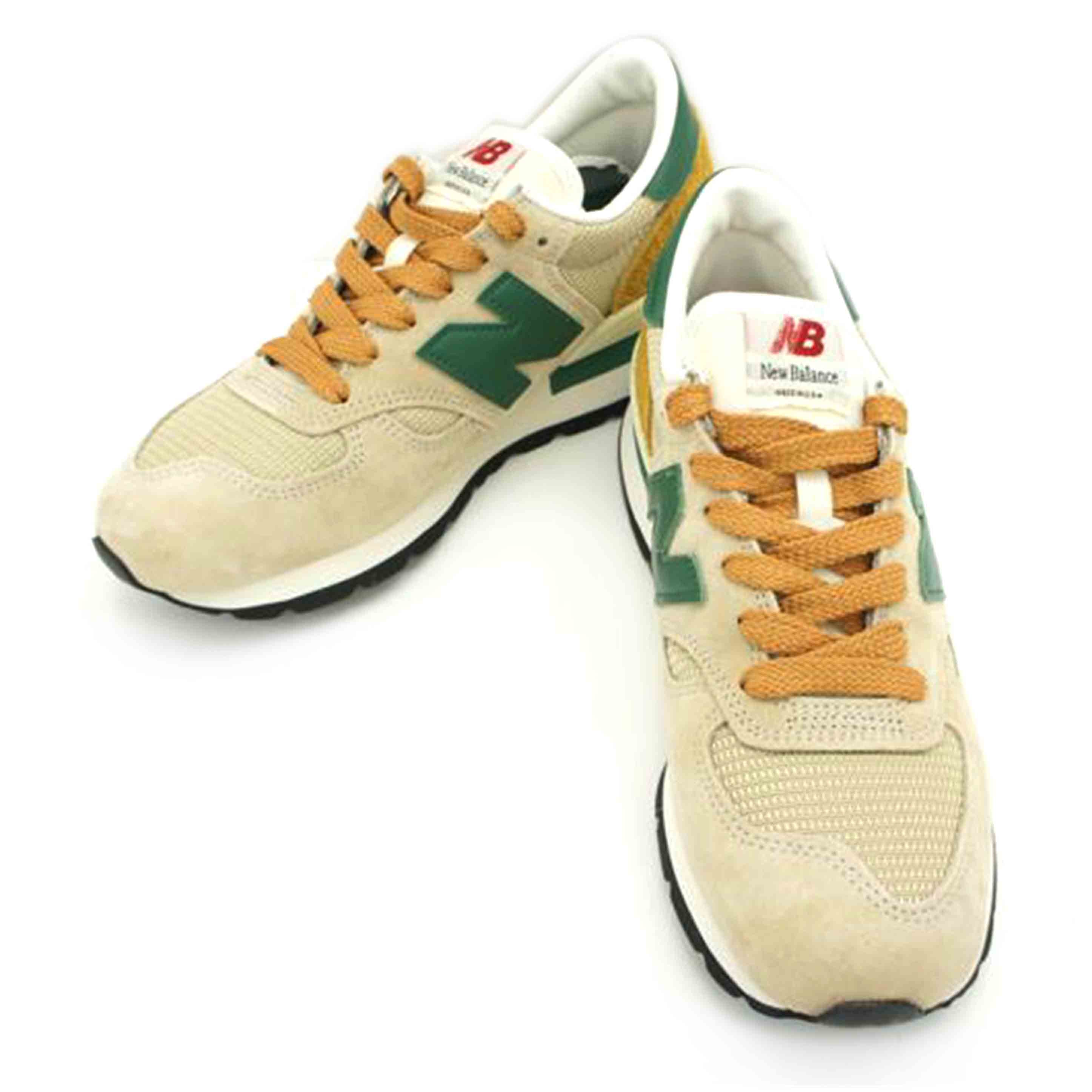 NB ニューバランス/990V1タン／グリーン/M990TG1//ｻｲｽﾞ:26.5cm/Aランク/75